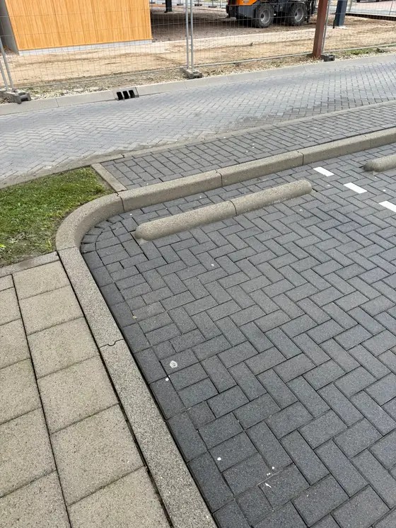 Parkeervak na de reiniging